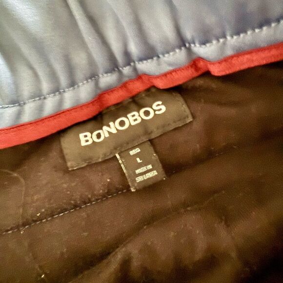 Bonobos Men's Joggers with Drawstring Waist in Blue - Size L - Picture 5 of 7